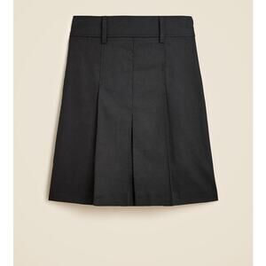 J Crew Pleated Knee Length Stretch Linen Blend Skirt US Women's 10